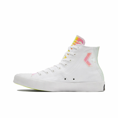 Iridescent converse white top