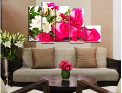 Модульная картина "Розовые розы"