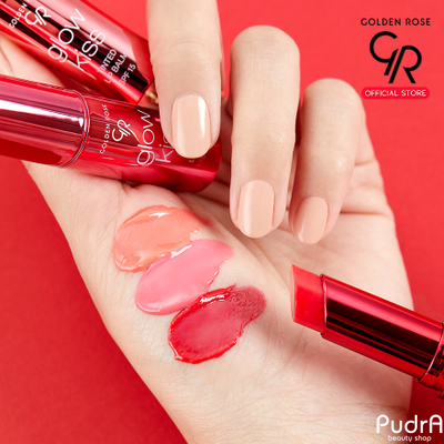 GOLDEN ROSE Тинт- бальзам для губ Glow Kiss Tinted Lip Balm, Peach Shake, №04