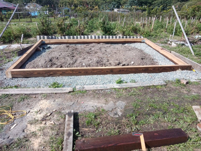 Фундамент из бруса 100*150*4000 АНТИСЕПТИК  (цвет - палисандр)