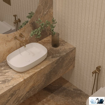 Керамогранит Creto Breccia Viola 80 х 160 см серо - бежевый