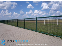 Оцинкованное газонное ограждение из 3D панелей купить в Москве