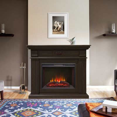 Электрокамин Бруклин AO с очагом Sparta 25.5 LED