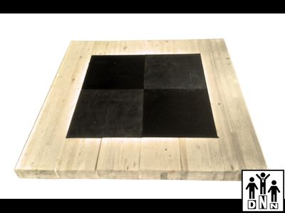 Помост для гиревого спорта 1.5х1.5х0.1м рез. Амортизаторы  1х1х0.01м DNN