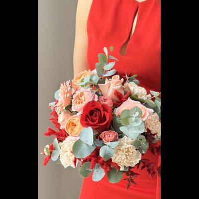 Цветочная композиция № 66 на день влюбленных