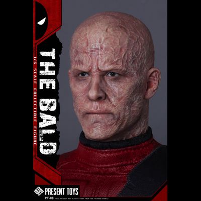 Скульпт (голова) Дэдпул без маски ("Дэдпул и Росомаха") - 1/6 The Bald (PT-SP88) - PRESENT TOYS