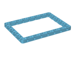 Technic, Liftarm, Modified Frame Thick 11 x 15 Open Center, Medium Azure (39790 / 6245375)