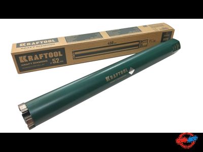 Алмазная коронка Kraftool Diamond 52 мм, 450 мм, 1 1/4" 29825-052