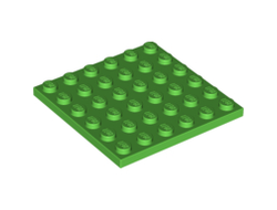 Plate 6 x 6, Bright Green (3958 / 4184006 / 6004650)