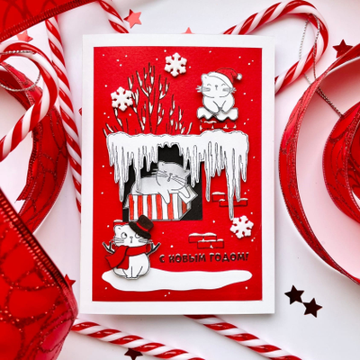 ФП набор штампов "Без кота жизнь не та"