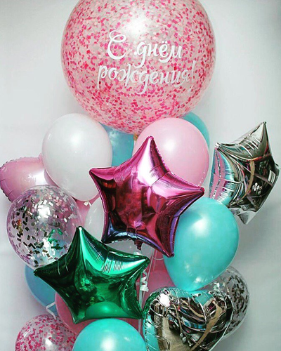 Огромные воздушные шары (гиганты) с конфетти