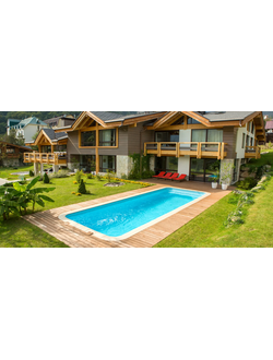 Композитный бассейн 10,09 х 3,7 х 1,26-1,64 "Дижон" Franmer