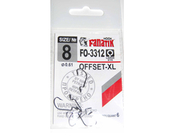 крючки офсетные FANATIK №8 FO-3312 OFSET-XL