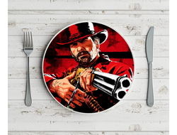 Тарелка RED DEAD REDEMPTION 2,РЕД ДЕАД РЕДЕМПТИОН 2 №3