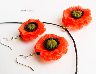 Комплект "Алые маки".