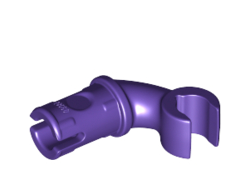 Arm and Hand Short with Pin - Vertical Grip, Dark Purple (28660 / 6305831)