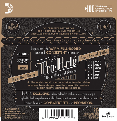 фото струн D`ADDARIO EJ46