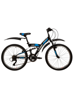 Велосипед FOXX ATTACK 24 (2022) черный