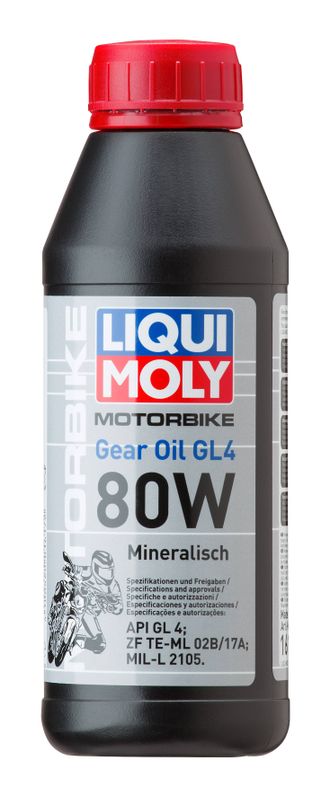 Трансмиссионное масло Liqui Moly Motorbike Gear Oil 80W (Минеральное) - 0,5 Л (7587) (1617)