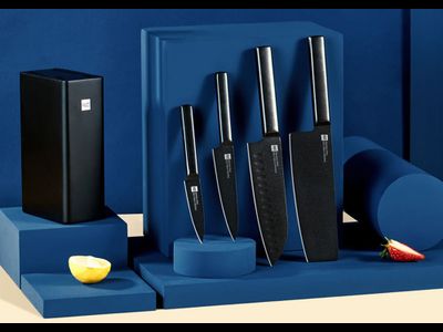 Набор ножей Huohou Knife Black черный (HU0076)