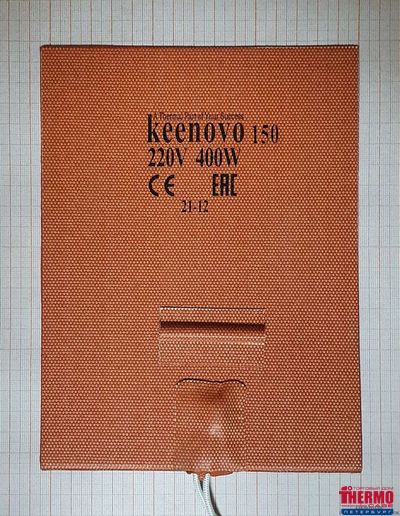Гибкая нагревающая пластина 400 Вт 220 В (152х203) (терм.150) Keenovo (3М скотч, термодатчик на 150°С, имеет кармашек под термопару)