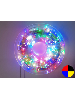 Гирлянда светодиодная #96 "Бухта/ нить" с контроллером цвет: мультиколор, 100м.