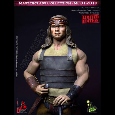 Конан-варвар, Арнольд Шварценеггер (Лимитированный выпуск, всего 300 шт. на весь мир) - Коллекционная ФИГУРКА 1/6 scale Conan the Barbarian, Arnold Schwarzenegger (LIMITED EDITION 300 pcs) (MC01-2019 + MC01-HEAD + PL2016-M35) - Kaustic Plastik