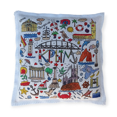 Подушка  Ароматная "Крым" рисунок