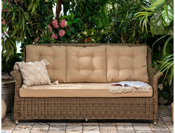Плетеный диван Opal 3-x местный из искусственного ротанга