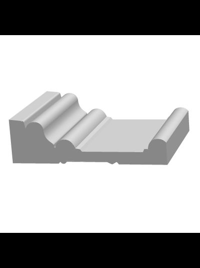 Наличник Ultrawood N 8185 i, архитектурный ЛДФ, грунт под покраску, (2000x89x25 мм).