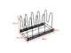 Одинарная подставка держатель кухонной посуды Pot Rack