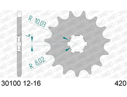 30100-13 Звездочка цепи 420 AFAM 30100-13 (JTF546.13)