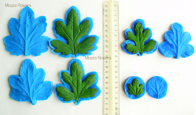 "Лист хризантемы " Силиконовый молд (вайнер)