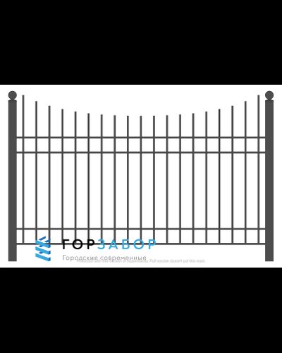 Секция сварного забора SZ15-08 для загородого дома купить от завода