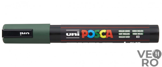 Акриловый Маркер Uni POSCA PC-5M 1,8-2,5мм, овальный наконечник, английский зеленый