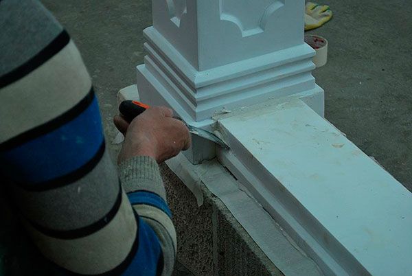 обработка стыков смесью