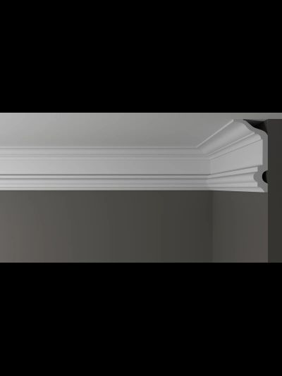 Потолочный плинтус DECOR-DIZAYN DD505, из дюрополимера, под покраску, ударопрочный, 2 метра