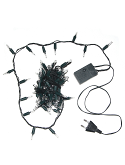 Гирлянда-нить с классическим колпачком, 60 светодиодов, 3 м, контроллер 8 режимов, белый теплый