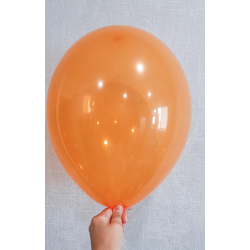Воздушный шар "Оранжевый. Кристалл" 30 см.