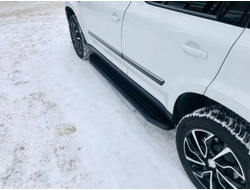 Пороги на Ssang Yong  Actyon Sport  (2012-…) Black-Premium