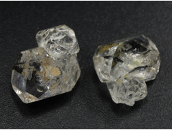 Кварц "Хёркимерский алмаз", сросток кристаллов в ассортименте, США (15-16 мм, 1,4-1,6 г) №28125