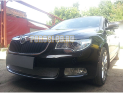 Защита радиатора Skoda Superb 2009-2013 chrome PREMIUM