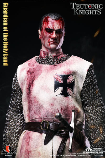 Тевтонский рыцарь (бронзовая версия) - КОЛЛЕКЦИОННАЯ ФИГУРКА 1/6 Series of Empires Teutonic Knights White Bronze Edition Holy Land Guard (SE135) - COOMODEL