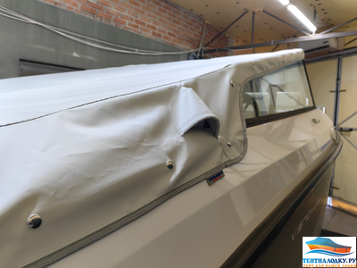 BOATCOVER PVC 440  150 см. (ходовые, стояночные, транспортировочные - прочное плетение) пепельный, бежевый