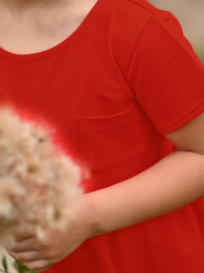 Платье с коротким рукавом