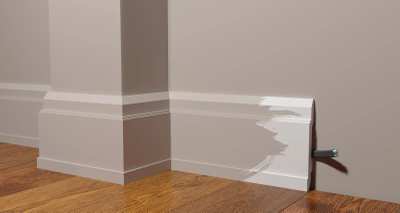 Напольный плинтус Decor-Dizayn DD702, для покраски, влагостойкий, ударопрочный, 2 метра