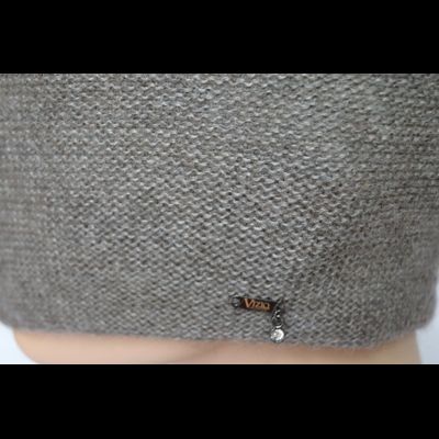 Ореховый берет из альпака и шелка Vizio Италия 7000