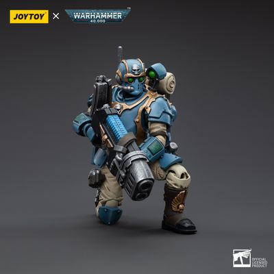 Имперская гвардия - Отпрыски Темпестус - 55-й полк Каппа-Орлов (Warhammer 40k) - КОЛЛЕКЦИОННАЯ ФИГУРКА 1/18 Astra Militarum Tempestus Scions Squad 55th Kappic Eagles Plasma Gunner (JT5048) - JOYTOY