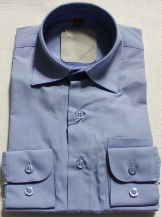 Сорочка (80% ХБ) однотонная длин.рукав (белый) 116-170