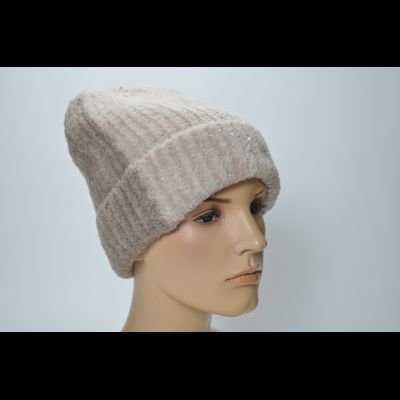 Шапка Vizio 1415 CRYO пудровая с бежевым